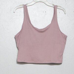 Rae mode dusty purple taupe crop tank bralette fitted top